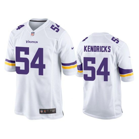 Men Minnesota Vikings 54 Eric Kendricks Nike White Game Retired Player NFL Jersey